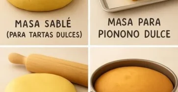 Recetas de masas básicas para cocinar en casa, incluyendo pizzas y panes.