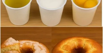Delicioso pastel de 6 vasos decorado con frutas y crema