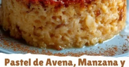 Trozos de Pastel de Avena, Manzana y Zanahoria en un plato