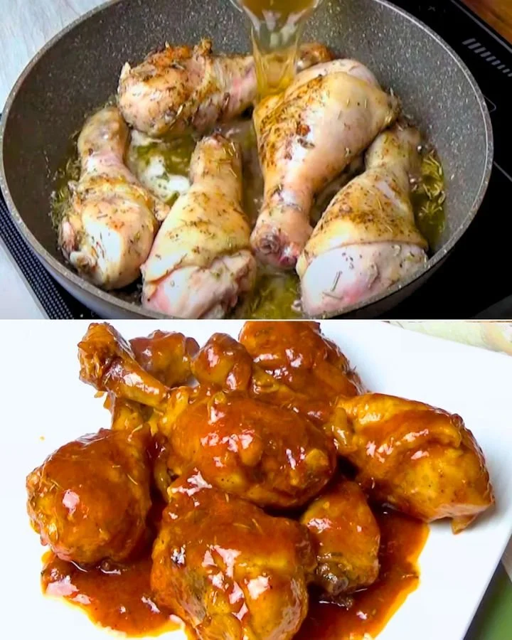 Receta de Pollo con Cerveza en una olla con ingredientes frescos